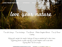 Tablet Screenshot of loveyournature.com